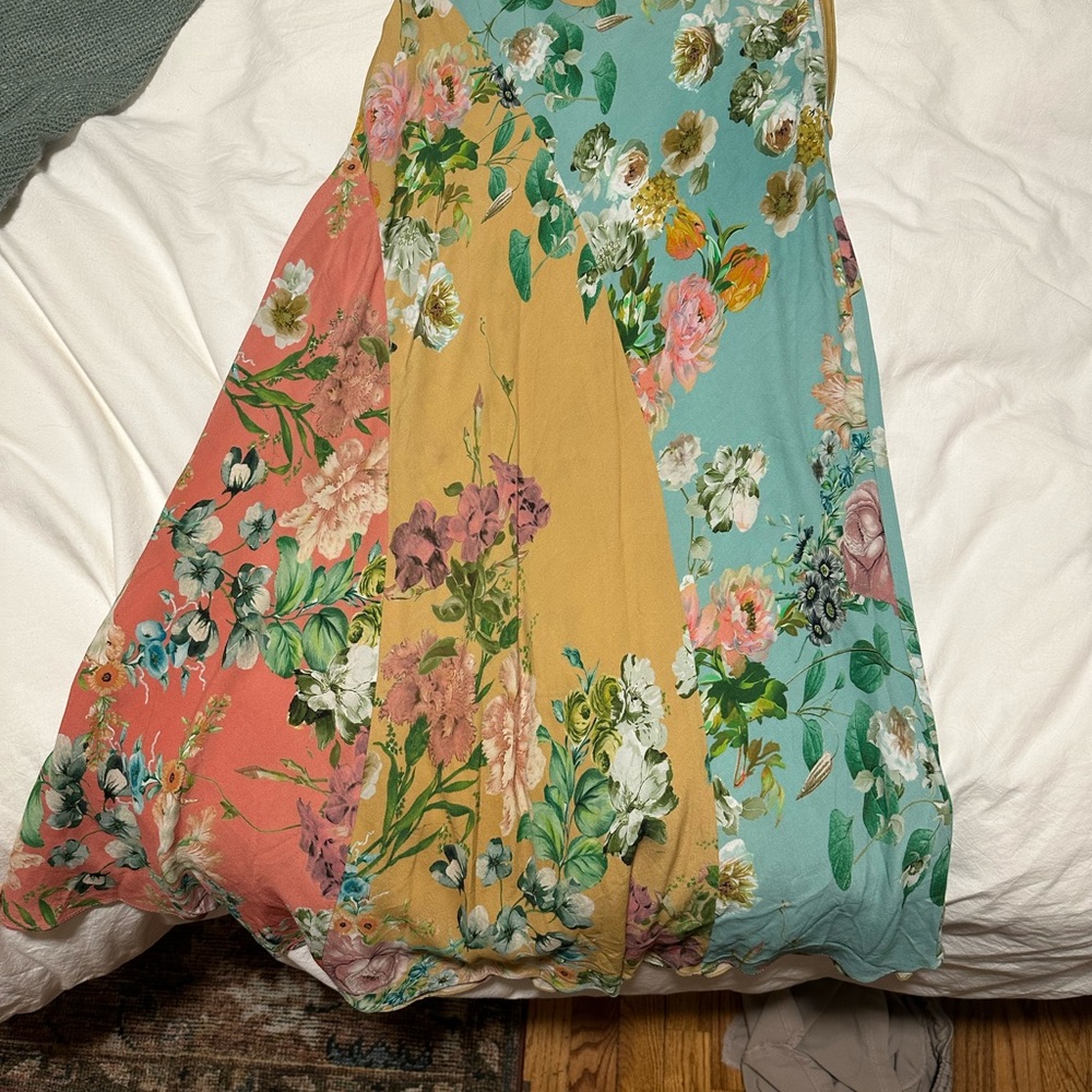 Kachel x Anthropologie size 6 Floral Multicolor Women's midi Skirt